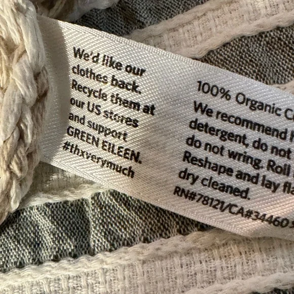 NWT Eileen Fisher Women's Cream 100% Organic Cotton Sweater 3X Layering spring! - Picture 5 of 6